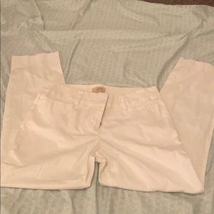 White Capri pants